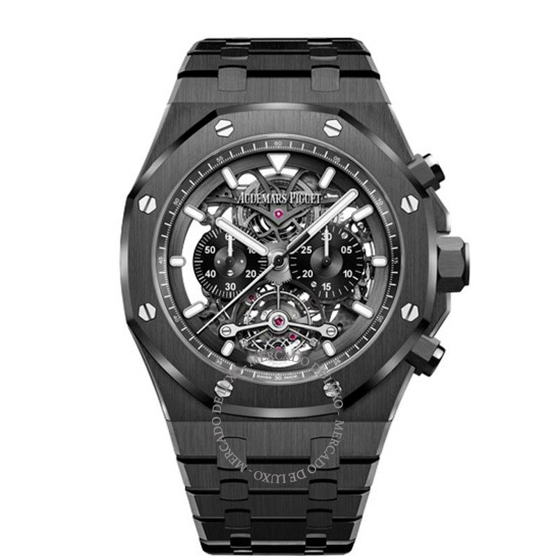 Relógio Royal Oak Tourbillon Cronógrafo Aberto Corda Manual 44 mm - Mercado de Luxo - O Maior E-Commerce de Bens, Produtos e Serviços de Luxo do Brasil.