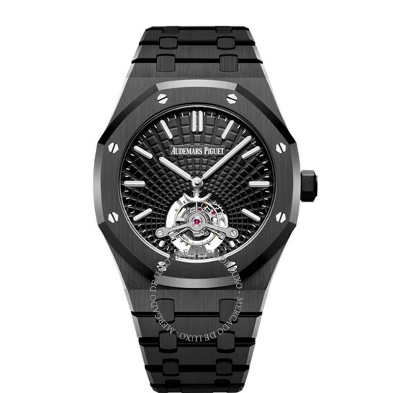 Relógio Royal Oak Tourbillon Extrafino Automático Mostrador Preto 41 mm - Mercado de Luxo - O Maior E-Commerce de Bens, Produtos e Serviços de Luxo do Brasil.