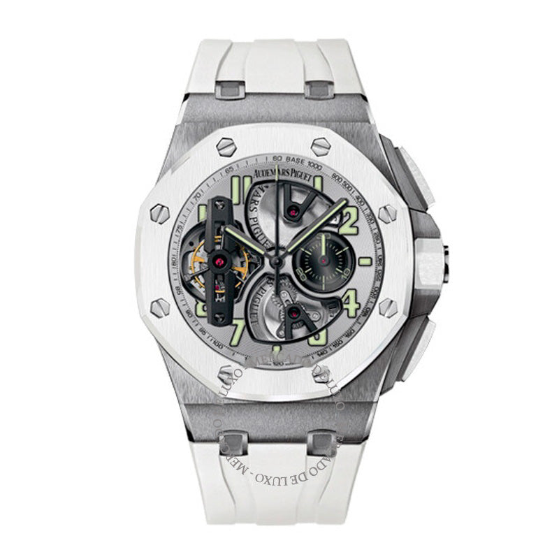 Relógio Royal Oak Offshore Tourbillon Mostrador Prateado Automático 44 mm - Mercado de Luxo - O Maior E-Commerce de Bens, Produtos e Serviços de Luxo do Brasil.