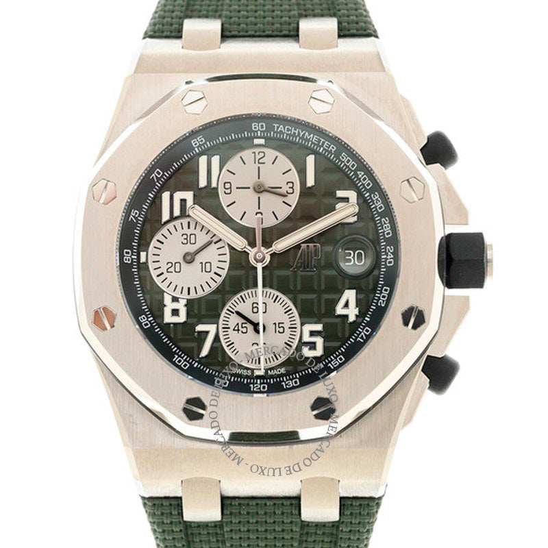 Relógio Royal Oak Offshore Cronógrafo Automático Mostrador Verde 43 mm - Mercado de Luxo - O Maior E-Commerce de Bens, Produtos e Serviços de Luxo do Brasil.