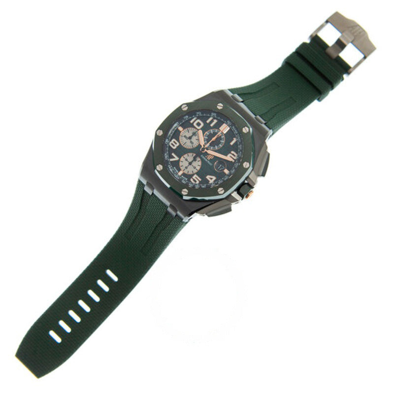 Relógio Royal Oak Offshore Cronógrafo Automático Mostrador Verde 44 mm - Mercado de Luxo - O Maior E-Commerce de Bens, Produtos e Serviços de Luxo do Brasil.