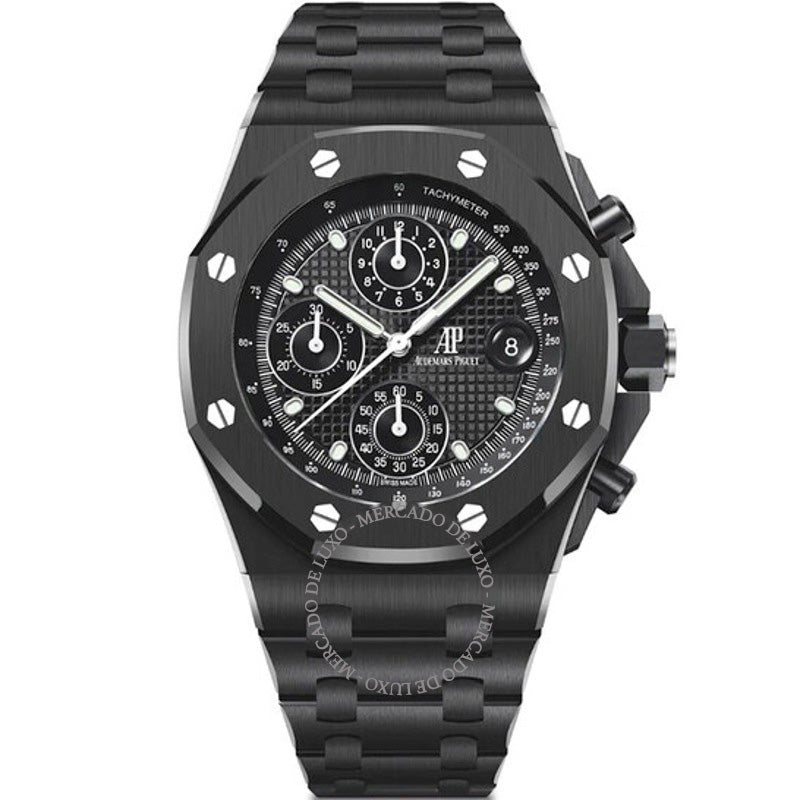 Relógio Royal Oak Offshore Cronógrafo Automático Mostrador Preto 42 mm - Mercado de Luxo - O Maior E-Commerce de Bens, Produtos e Serviços de Luxo do Brasil.