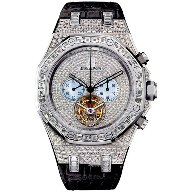 Relógio Royal Oak Diamond Tourbillon Cronógrafo Ouro Branco 44 mm - Mercado de Luxo - O Maior E-Commerce de Bens, Produtos e Serviços de Luxo do Brasil.