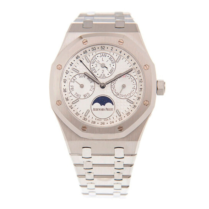 Relógio Royal Oak Prepetual Calendar Mostrador prateado Automático 41 mm - Mercado de Luxo - O Maior E-Commerce de Bens, Produtos e Serviços de Luxo do Brasil.