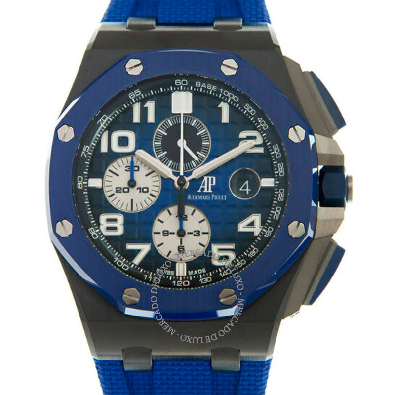 Relógio Royal Oak Offshore Cronógrafo Automático Mostrador Azul 44 mm - Mercado de Luxo - O Maior E-Commerce de Bens, Produtos e Serviços de Luxo do Brasil.