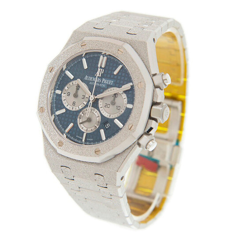 Relógio Royal Oak Frosted White Gold Chronograph Automatic 41 mm - Mercado de Luxo - O Maior E-Commerce de Bens, Produtos e Serviços de Luxo do Brasil.