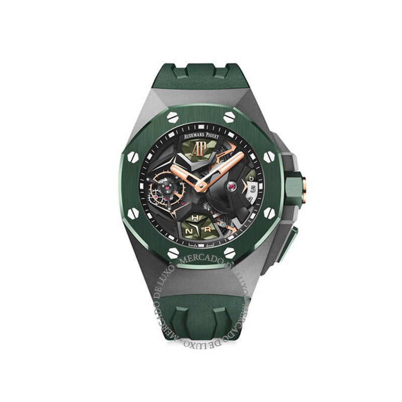 Relógio Royal Oak Concept Flying Tourbillon GMT Corda Manual 44 mm - Mercado de Luxo - O Maior E-Commerce de Bens, Produtos e Serviços de Luxo do Brasil.