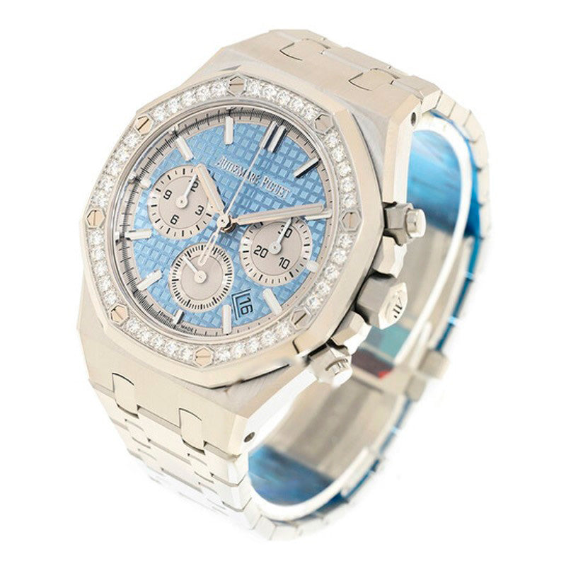 Relógio Royal Oak Cronógrafo Automático Diamante Mostrador Azul  - Mercado de Luxo - O Maior E-Commerce de Bens, Produtos e Serviços de Luxo do Brasil.
