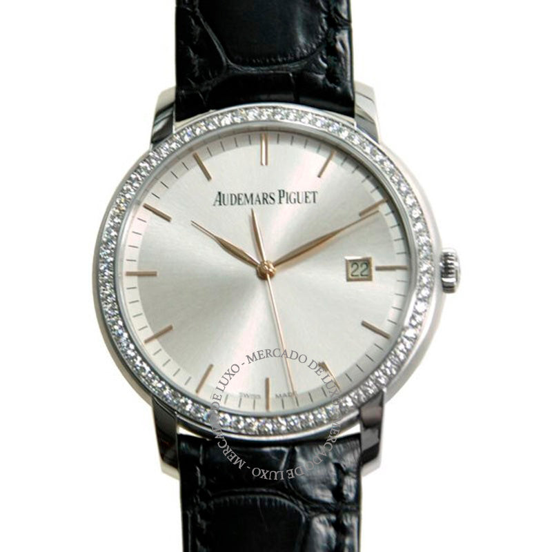 Relógio Jules Audemars Automático Diamante Ouro Branco 18 K 39 mm - Mercado de Luxo - O Maior E-Commerce de Bens, Produtos e Serviços de Luxo do Brasil.
