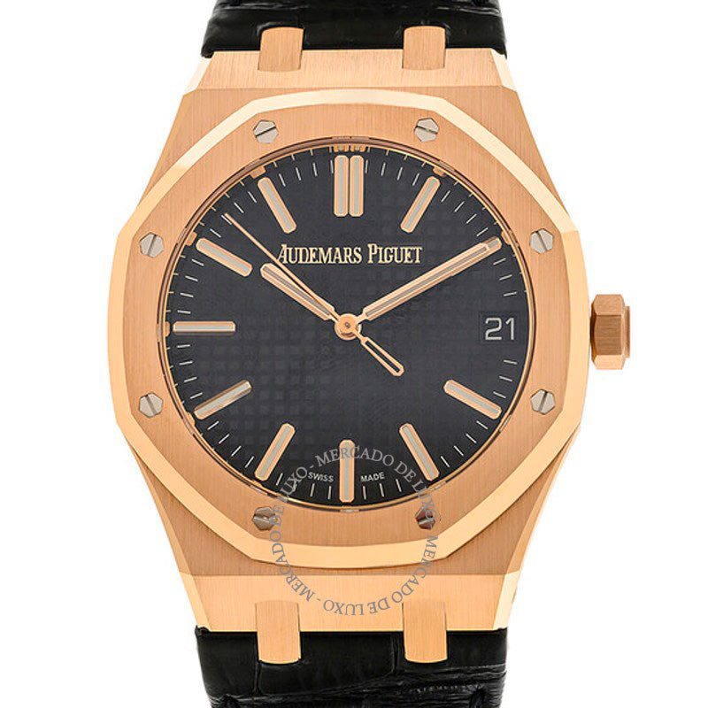 Relógio Royal Oak 50º Aniversário" Mostrador Preto Automático 41 mm - Mercado de Luxo - O Maior E-Commerce de Bens, Produtos e Serviços de Luxo do Brasil.