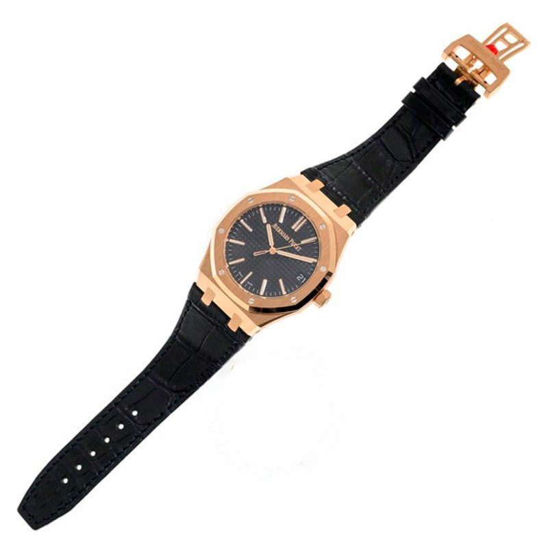 Relógio Royal Oak 50º Aniversário" Mostrador Preto Automático 41 mm - Mercado de Luxo - O Maior E-Commerce de Bens, Produtos e Serviços de Luxo do Brasil.