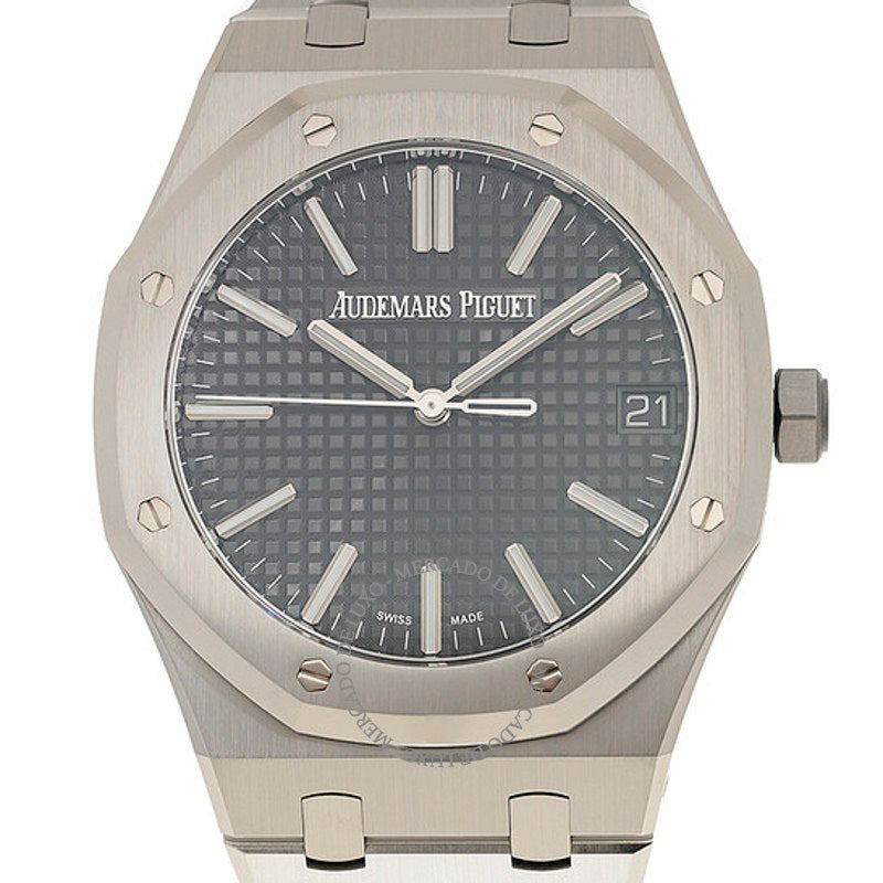 Relógio Royal Oak "50º Aniversário" Mostrador Automático Cinza 41 mm - Mercado de Luxo - O Maior E-Commerce de Bens, Produtos e Serviços de Luxo do Brasil.