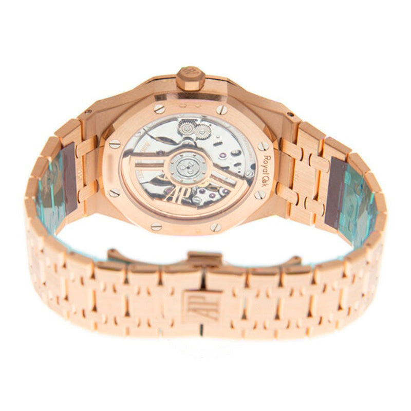 Relógio Royal Oak Mostrador Preto Automático Ouro Rosa 18k 41 mm - Mercado de Luxo - O Maior E-Commerce de Bens, Produtos e Serviços de Luxo do Brasil.