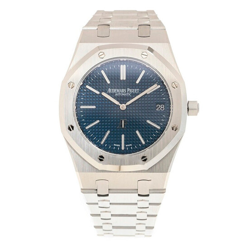 Relógio Royal Oak Jumbo Extra Fino Automático Mostrador Azul 39 mm - Mercado de Luxo - O Maior E-Commerce de Bens, Produtos e Serviços de Luxo do Brasil.