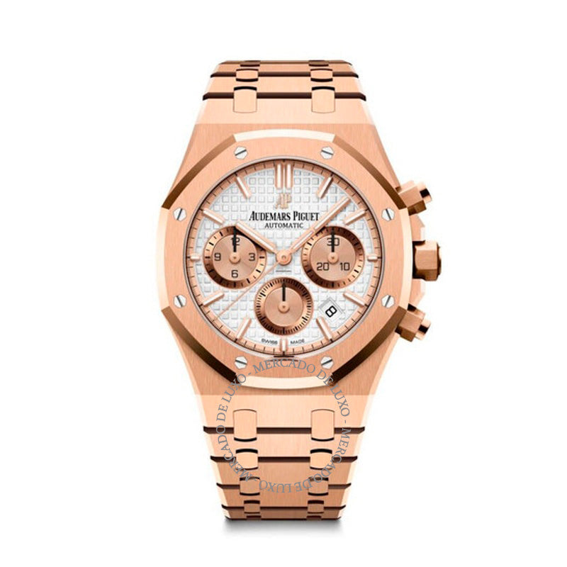 Relógio Royal Oak Cronógrafo Automático Mostrador Champanhe  - Mercado de Luxo - O Maior E-Commerce de Bens, Produtos e Serviços de Luxo do Brasil.