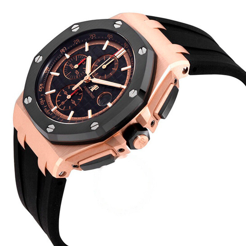 Relógio Royal Oak Offshore Preto Mega Tapisserie Dial 44 mm - Mercado de Luxo - O Maior E-Commerce de Bens, Produtos e Serviços de Luxo do Brasil.