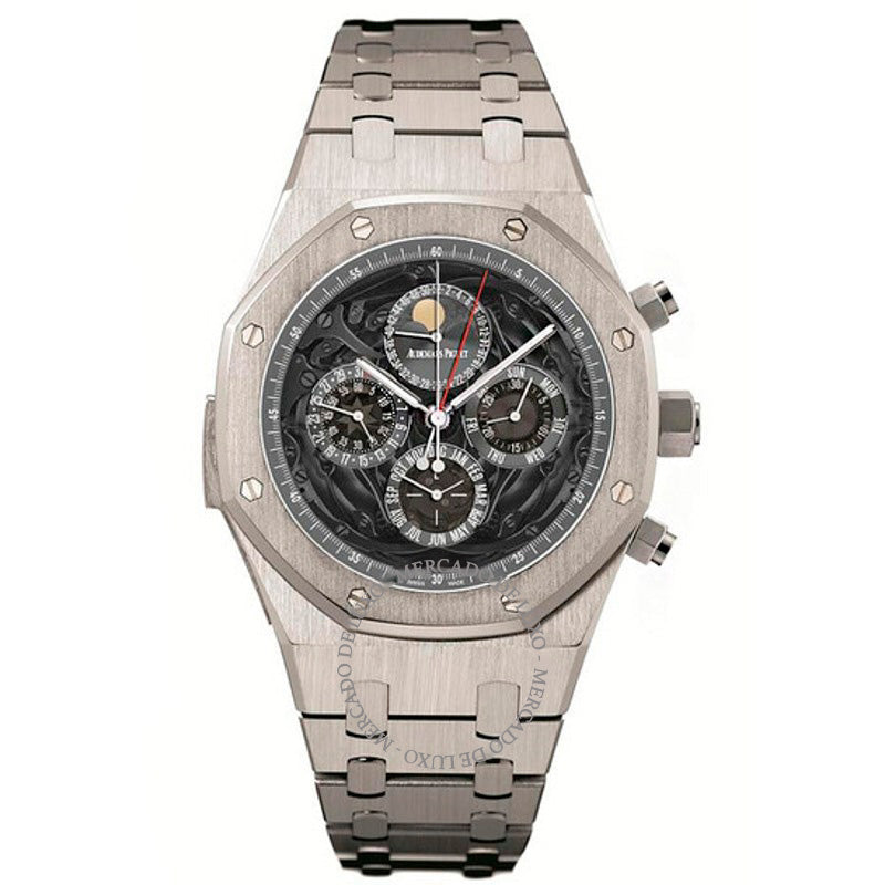 Relógio Royal Oak Multifuncional Automático Platinum 44 mm - Mercado de Luxo - O Maior E-Commerce de Bens, Produtos e Serviços de Luxo do Brasil.