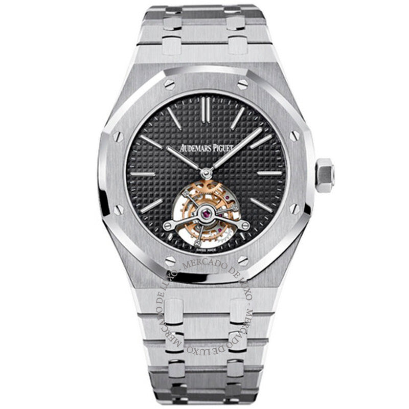 Relógio  Royal Oak Tourbillon Mostrador Preto Corda Manual  - Mercado de Luxo - O Maior E-Commerce de Bens, Produtos e Serviços de Luxo do Brasil.