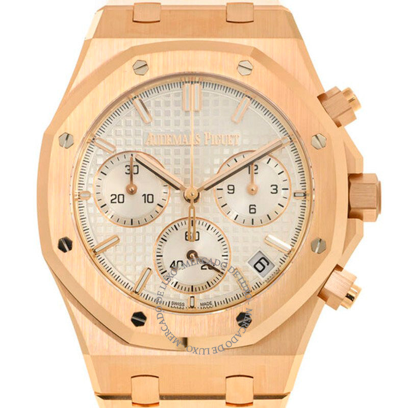 Relógio Royal Oak Cronógrafo Automático Mostrador Branco 41 mm - Mercado de Luxo - O Maior E-Commerce de Bens, Produtos e Serviços de Luxo do Brasil.
