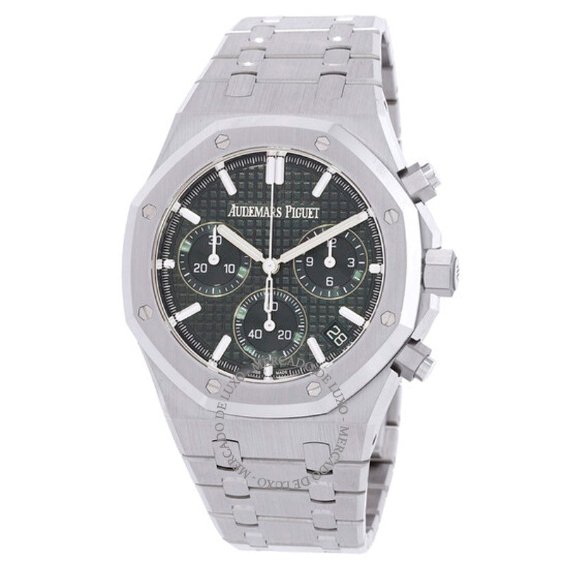 Relógio Royal Oak Cronógrafo Automático Mostrador Verde  - Mercado de Luxo - O Maior E-Commerce de Bens, Produtos e Serviços de Luxo do Brasil.