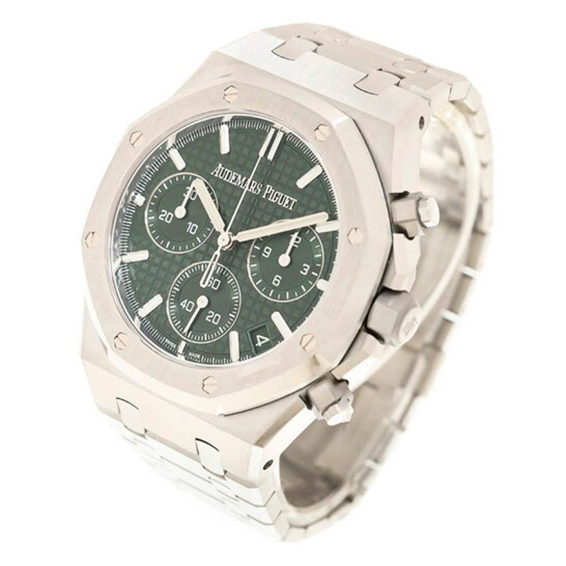 Relógio Royal Oak Cronógrafo Automático Mostrador Verde  - Mercado de Luxo - O Maior E-Commerce de Bens, Produtos e Serviços de Luxo do Brasil.