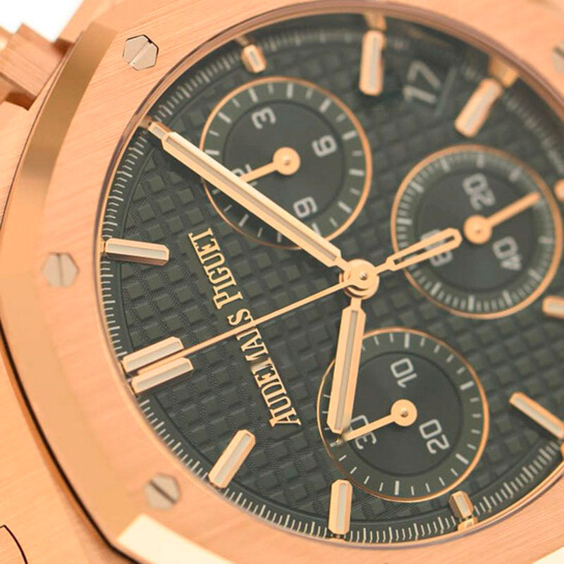 Relógio Royal Oak Cronógrafo Automático Mostrador Verde 41 mm - Mercado de Luxo - O Maior E-Commerce de Bens, Produtos e Serviços de Luxo do Brasil.