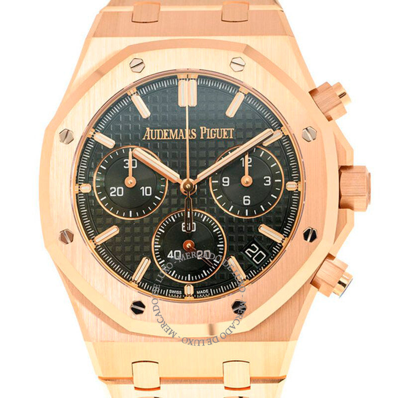 Relógio Royal Oak Cronógrafo Automático Mostrador Verde 41 mm - Mercado de Luxo - O Maior E-Commerce de Bens, Produtos e Serviços de Luxo do Brasil.