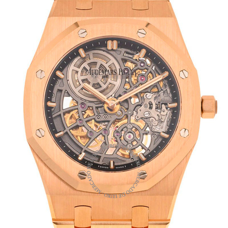 Relógio Royal Oak Openworked Extra Fino Automático 39 mm - Mercado de Luxo - O Maior E-Commerce de Bens, Produtos e Serviços de Luxo do Brasil.