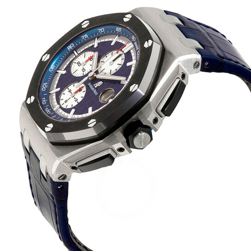 Relógio Royal Oak Offshore Blue Couro de Jacaré 44 mm - Mercado de Luxo - O Maior E-Commerce de Bens, Produtos e Serviços de Luxo do Brasil.