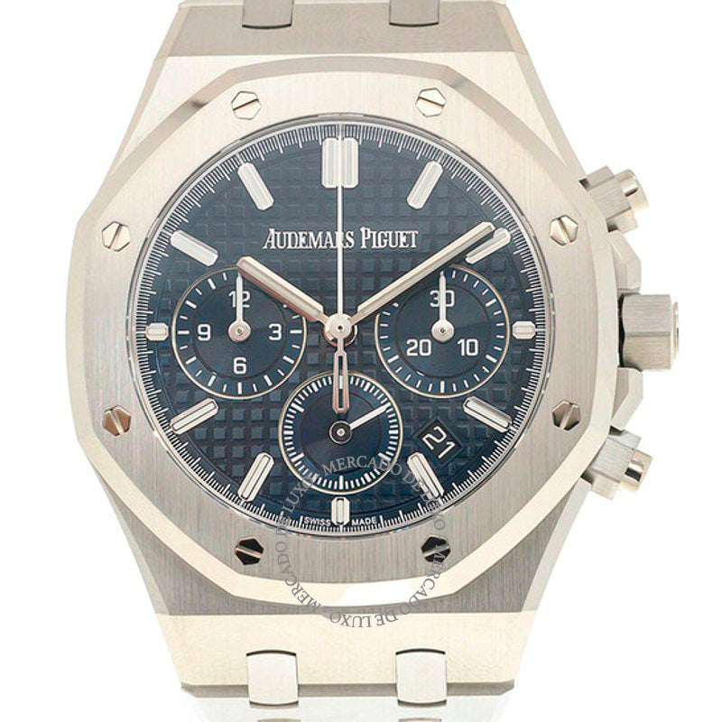 Relógio Royal Oak Cronógrafo Automático Mostrador Azul  - Mercado de Luxo - O Maior E-Commerce de Bens, Produtos e Serviços de Luxo do Brasil.