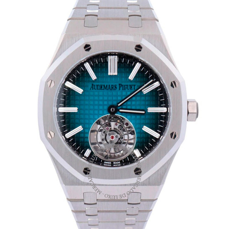 Relógio Royal Oak Tourbillon Automático Mostrador Azul 41 mm - Mercado de Luxo - O Maior E-Commerce de Bens, Produtos e Serviços de Luxo do Brasil.