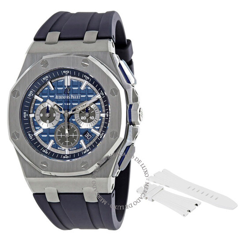 Relógio Royal Oak Offshore Cronógrafo Mostrador Azul  - Mercado de Luxo - O Maior E-Commerce de Bens, Produtos e Serviços de Luxo do Brasil.