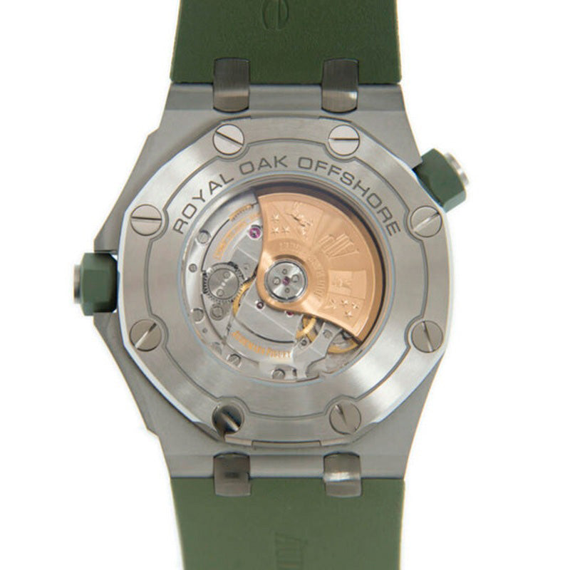 Relógio Royal Oak Offshore Automático Mostrador Verde 42 mm - Mercado de Luxo - O Maior E-Commerce de Bens, Produtos e Serviços de Luxo do Brasil.