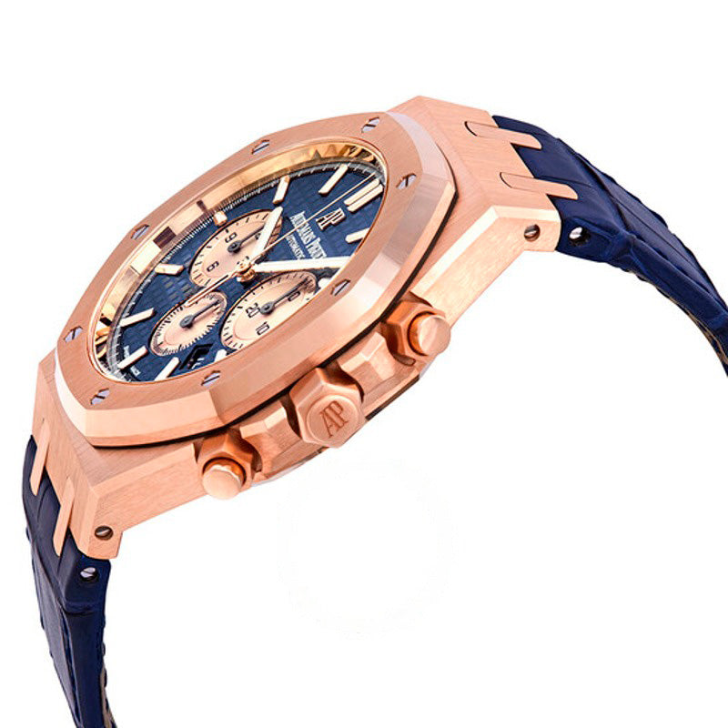 Relógio  Mostrador azul em couro ouro rosa 18K  - Mercado de Luxo - O Maior E-Commerce de Bens, Produtos e Serviços de Luxo do Brasil.