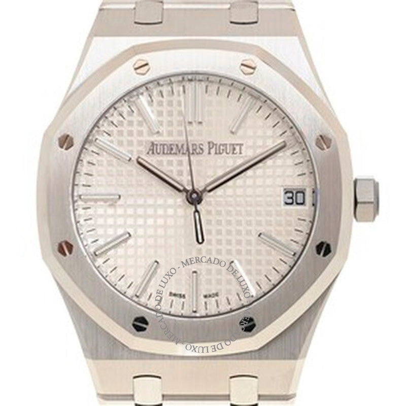 Relógio Royal Oak Automático Mostrador Prateado 41 mm - Mercado de Luxo - O Maior E-Commerce de Bens, Produtos e Serviços de Luxo do Brasil.