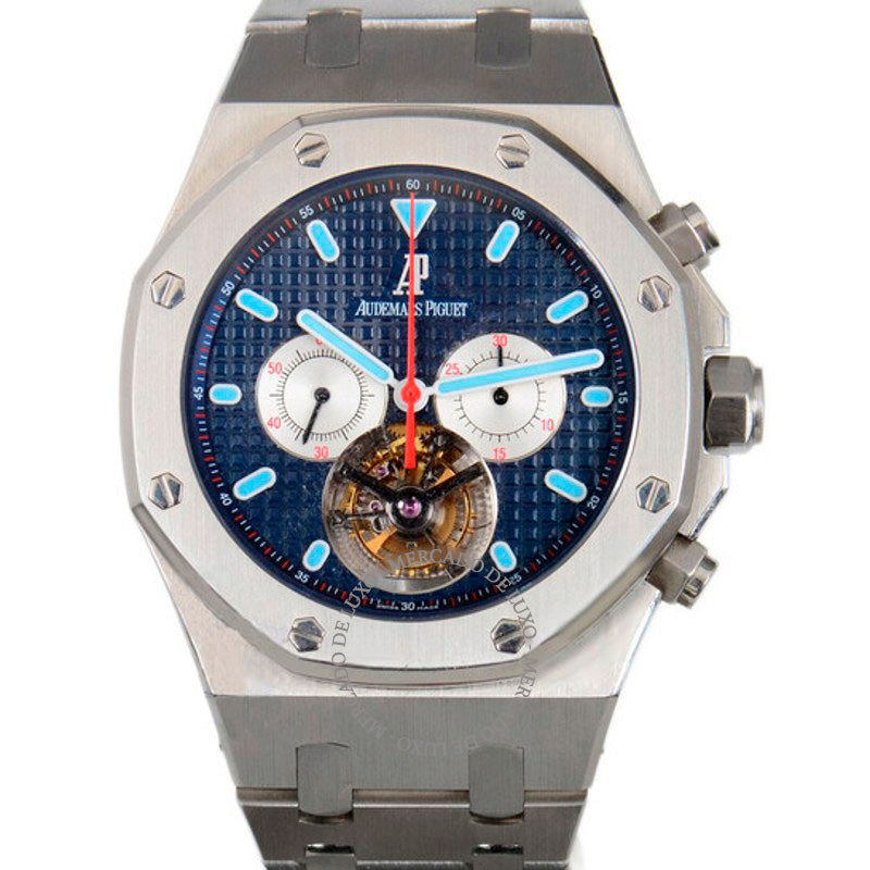 Relógio Royal Oak Tourbillon Mostrador Azul 44 mm - Mercado de Luxo - O Maior E-Commerce de Bens, Produtos e Serviços de Luxo do Brasil.