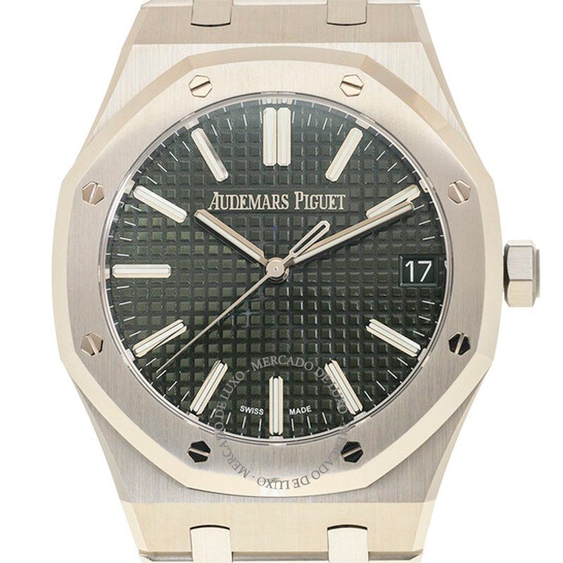 Relógio Royal Oak Automático Mostrador Verde 41 mm - Mercado de Luxo - O Maior E-Commerce de Bens, Produtos e Serviços de Luxo do Brasil.