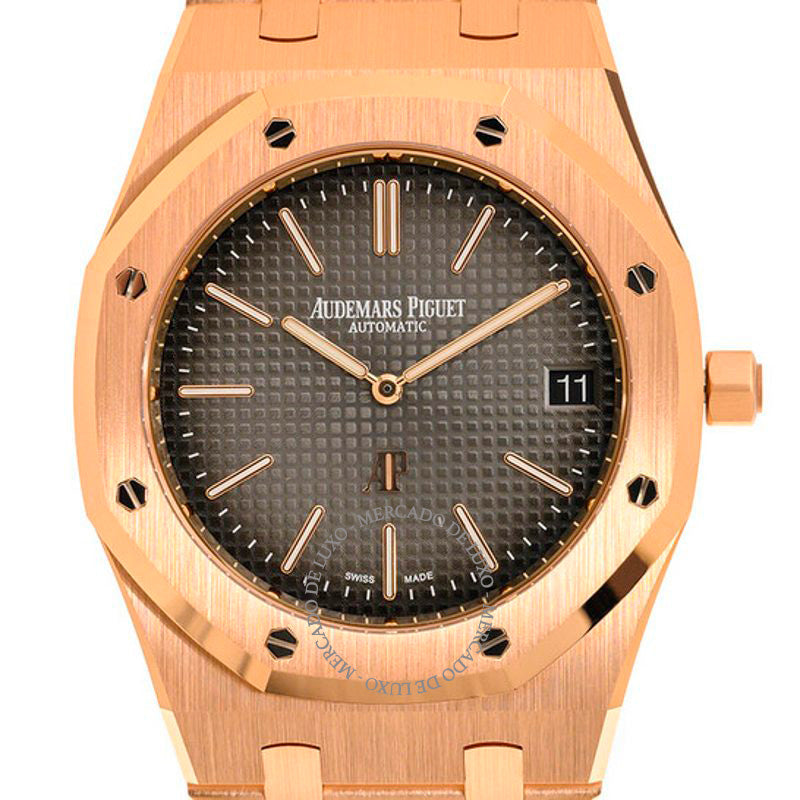 Relógio Royal Oak Automático Mostrador Cinza 39 mm - Mercado de Luxo - O Maior E-Commerce de Bens, Produtos e Serviços de Luxo do Brasil.