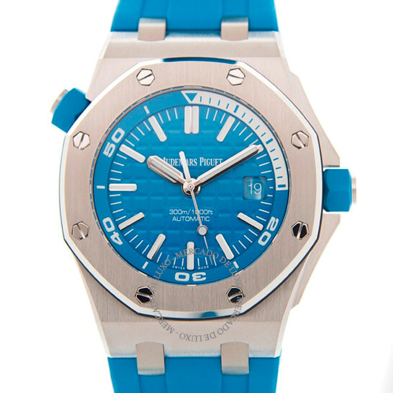 Relógio Royal Oak Automático Mostrador Azul  - Mercado de Luxo - O Maior E-Commerce de Bens, Produtos e Serviços de Luxo do Brasil.
