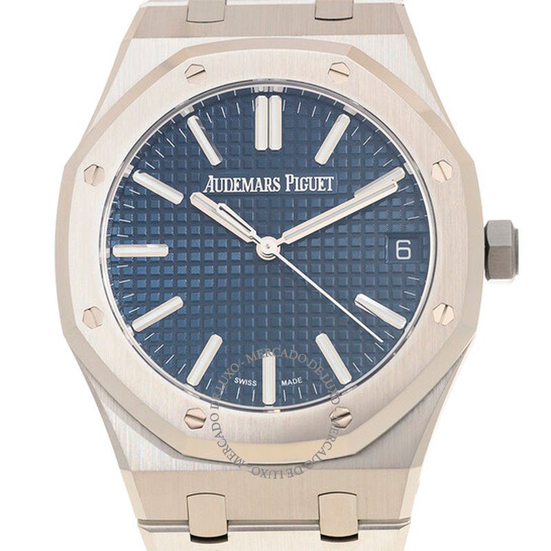 Relógio Royal Oak Automático Mostrador Azul 41 mm - Mercado de Luxo - O Maior E-Commerce de Bens, Produtos e Serviços de Luxo do Brasil.