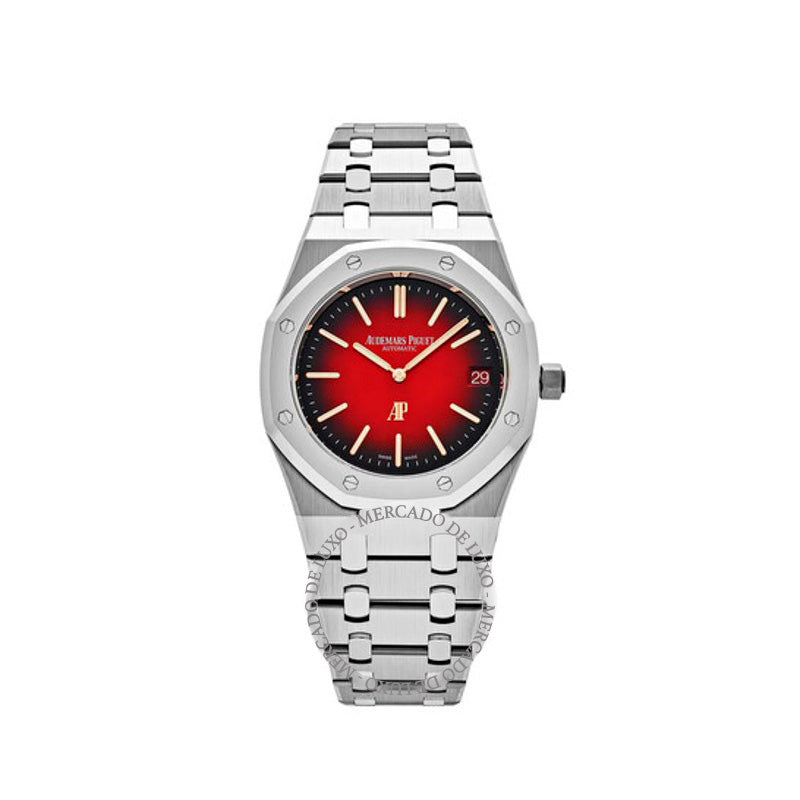 Relógio Royal Oak Automático Mostrador Vermelho 39 mm - Mercado de Luxo - O Maior E-Commerce de Bens, Produtos e Serviços de Luxo do Brasil.