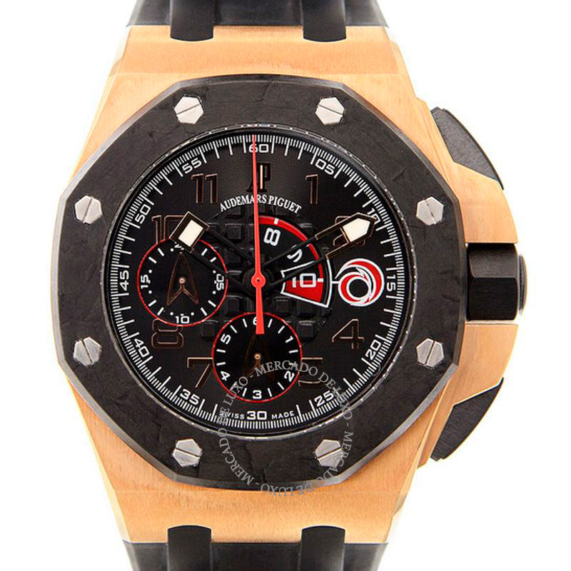 Relógio Mostrador preto 44 mm - Mercado de Luxo - O Maior E-Commerce de Bens, Produtos e Serviços de Luxo do Brasil.