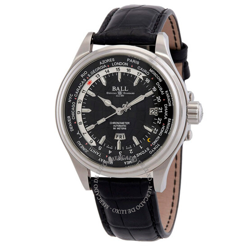 Relógio Trainmaster Worldtime Automático Mostrador Preto 41 mm - Mercado de Luxo - O Maior E-Commerce de Bens, Produtos e Serviços de Luxo do Brasil.