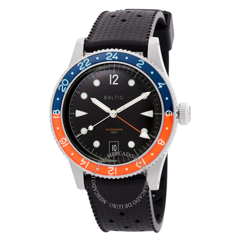 Relógio Aquascaphe GMT Automático Mostrador Preto  - Mercado de Luxo - O Maior E-Commerce de Bens, Produtos e Serviços de Luxo do Brasil.