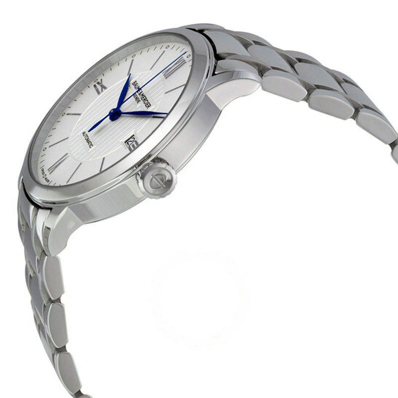 Relógio Baume e Mercier Classima Automático Mostrador Prateado 40 mm - Mercado de Luxo - O Maior E-Commerce de Bens, Produtos e Serviços de Luxo do Brasil.