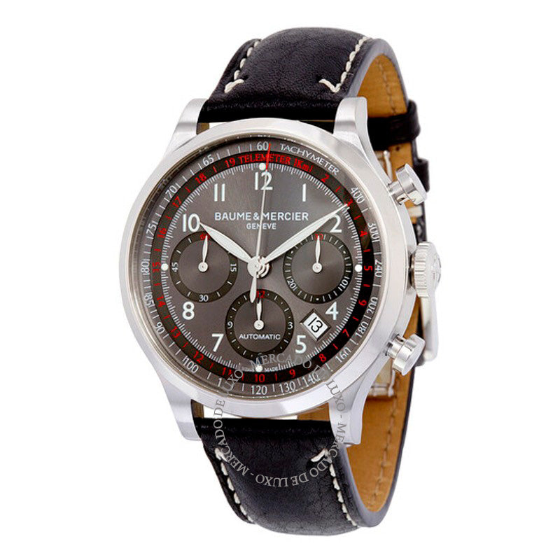Relógio Baume and Mercier Capeland Chronograph Mostrador Cinza 42 mm - Mercado de Luxo - O Maior E-Commerce de Bens, Produtos e Serviços de Luxo do Brasil.