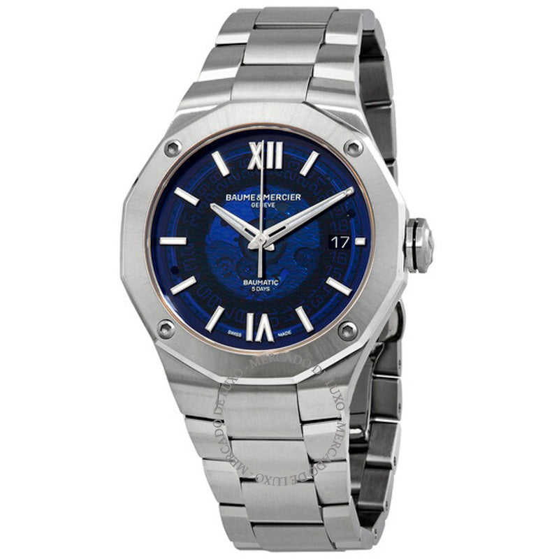 Relógio Riviera Automático Mostrador Azul 42 mm - Mercado de Luxo - O Maior E-Commerce de Bens, Produtos e Serviços de Luxo do Brasil.