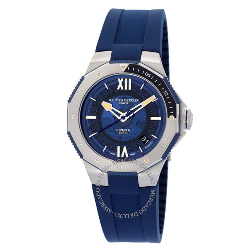 Relógio Riviera Automático Mostrador Azul 42 mm - Mercado de Luxo - O Maior E-Commerce de Bens, Produtos e Serviços de Luxo do Brasil.