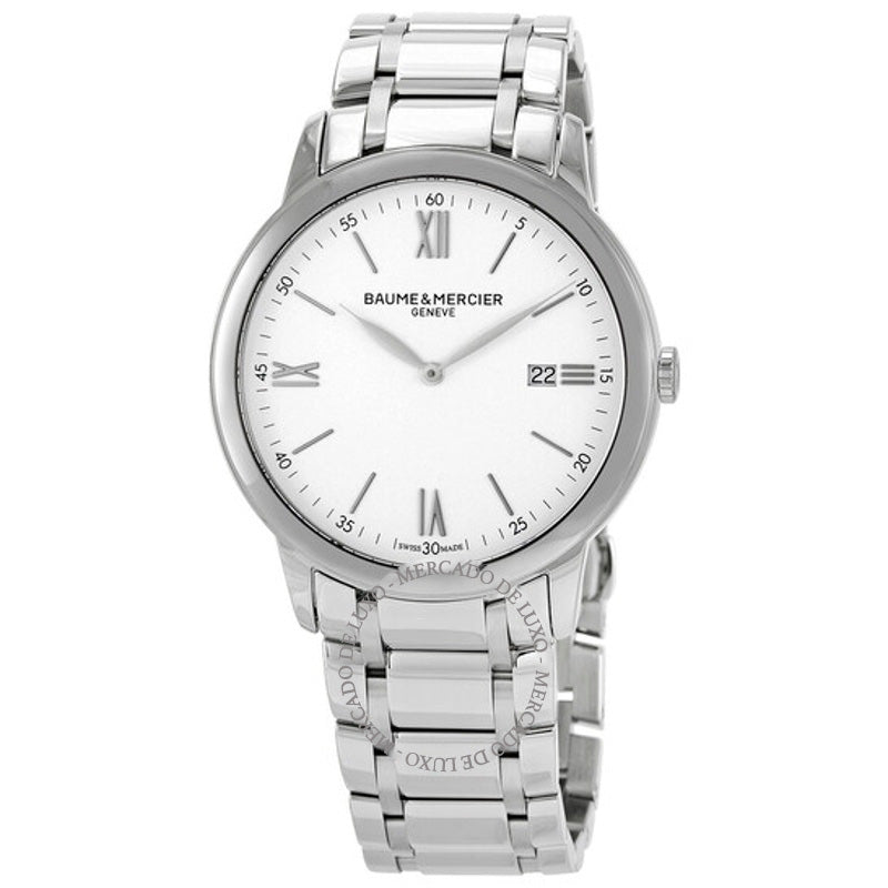 Relógio Classima Quartzo Mostrador Branco 42 mm - Mercado de Luxo - O Maior E-Commerce de Bens, Produtos e Serviços de Luxo do Brasil.