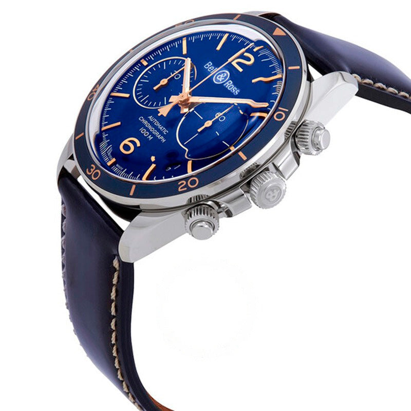 Relógio Cronógrafo Aeronavale Vintage V2-94 Automático Mostrador Azul 41 mm - Mercado de Luxo - O Maior E-Commerce de Bens, Produtos e Serviços de Luxo do Brasil.